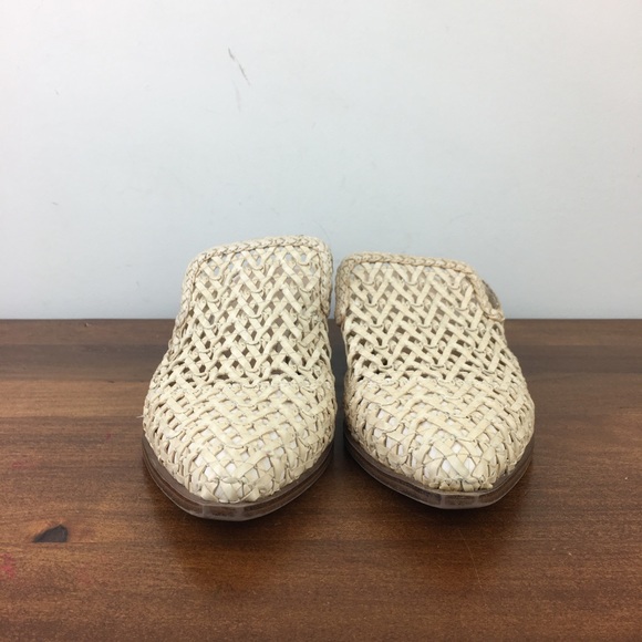 CHINESE LAUNDRY Mayflower Woven Heeled Mule Pointed Toe Beige Women’s Size 7.5. - Picture 3 of 11